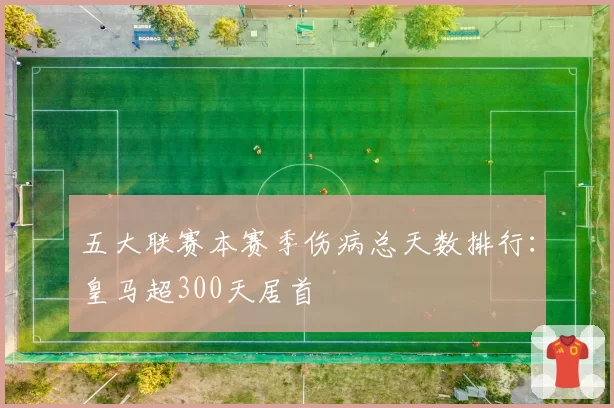 五大联赛本赛季伤病总天数排行:皇马超300天居首